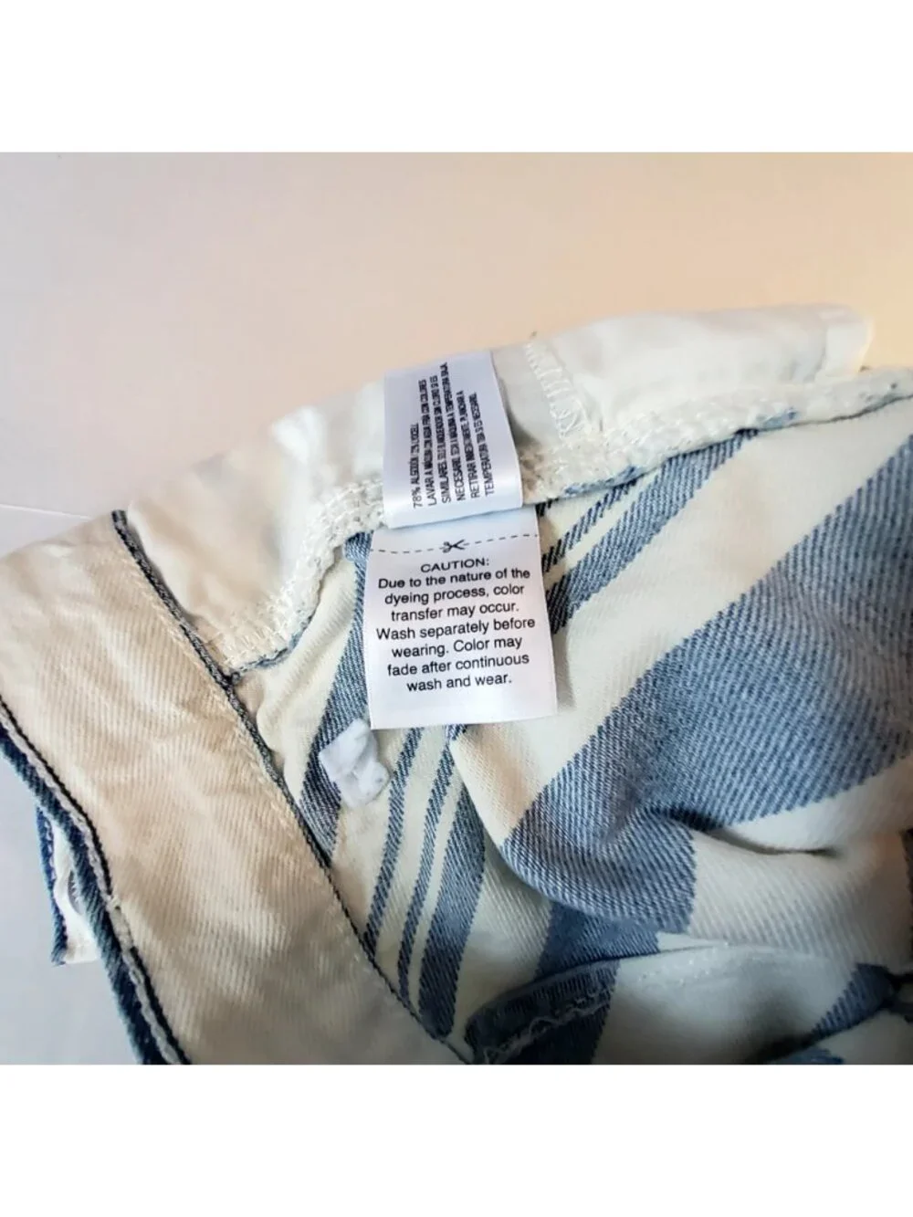 UniversalThread Womens Striped Mini Skirt 78% Cotton 22% Lyocell Blue & White 4